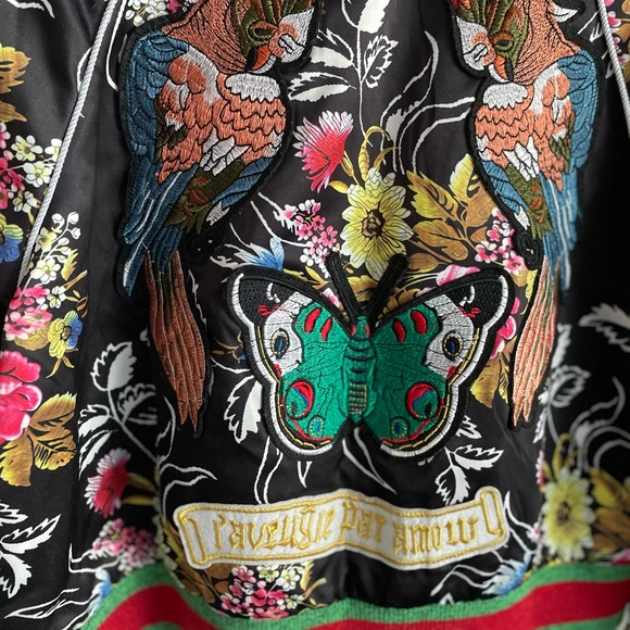 L'aveugle Par Amour Multicolored Bomber Floral Garden Jacket XS - Picture 7 of 11